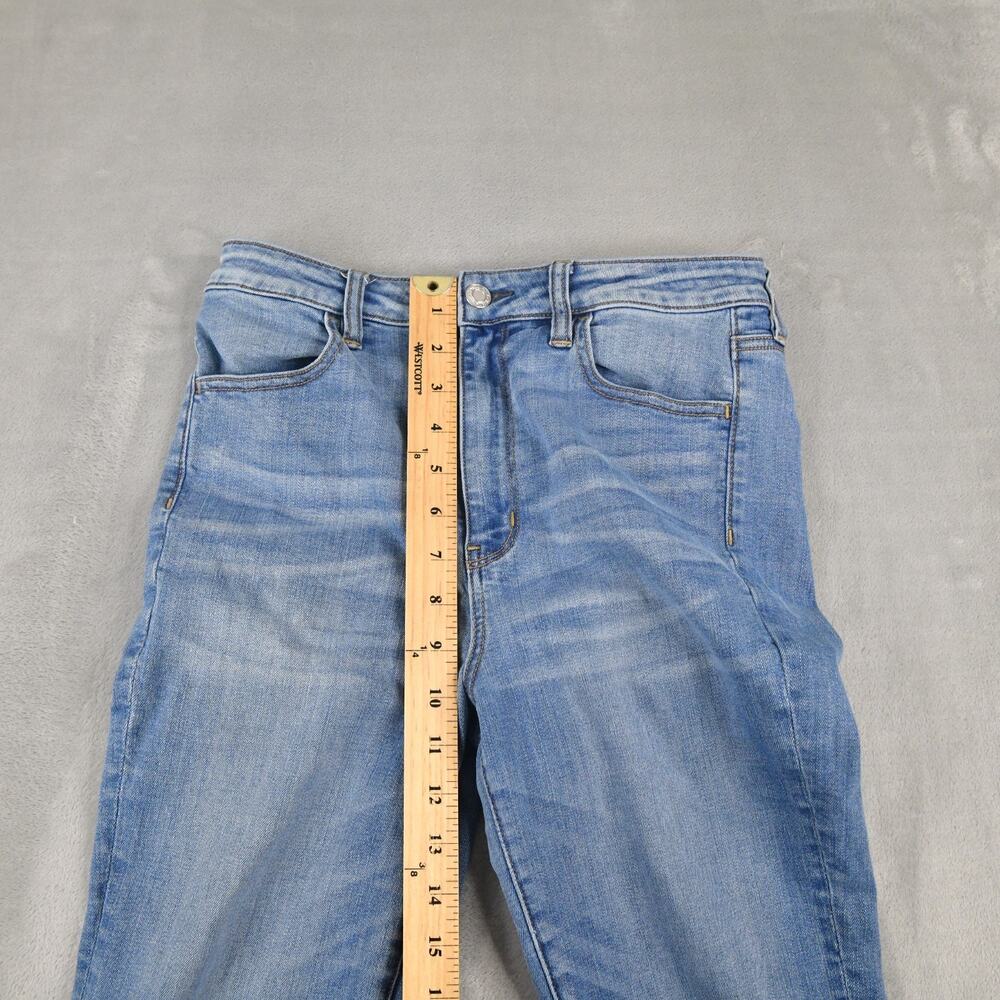 American Eagle Jeans Womens 8 (27x28) Super Hi-Rise Jegging Blue Denim - Picture 10 of 10
